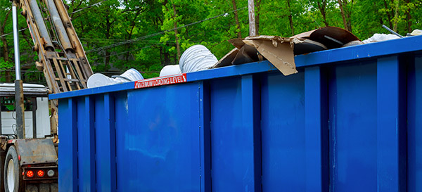 renting a dumpster for remodeling debris during COVID-19