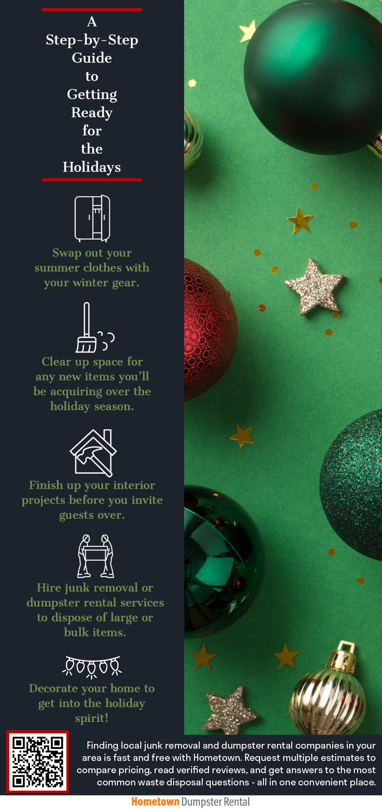 A Step-by-Step Guide to Getting Ready for the Holidays Infographic