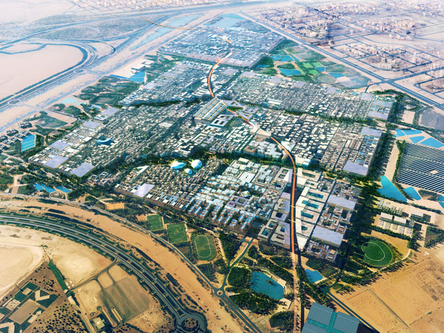 masdar city artist rendering