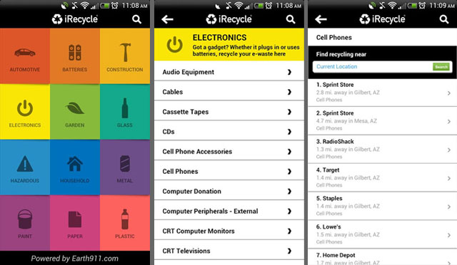 iRecycle mobile app