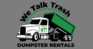 We Talk Trash Dumpsters logo