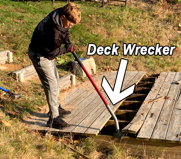 deck wrecker deck demolition