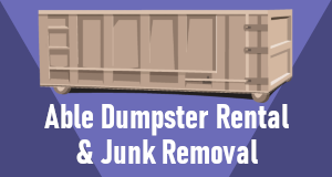 Able Dumpster Rental and Junk Removal logo