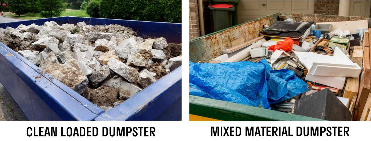 different types of dumpster loads
