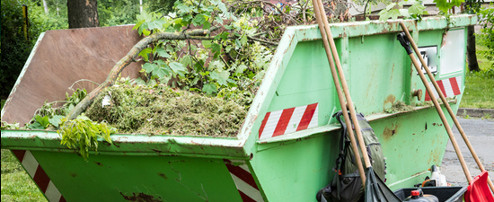 rent a roll-off container for yard waste disposal