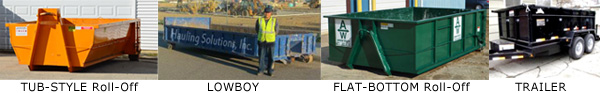 Different types of dumpsters