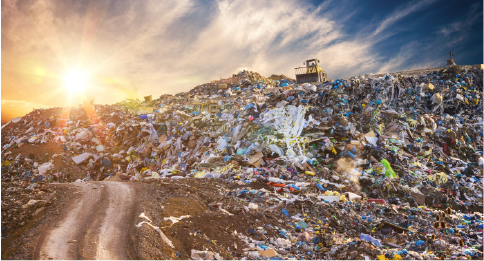 landfill pile of trash
