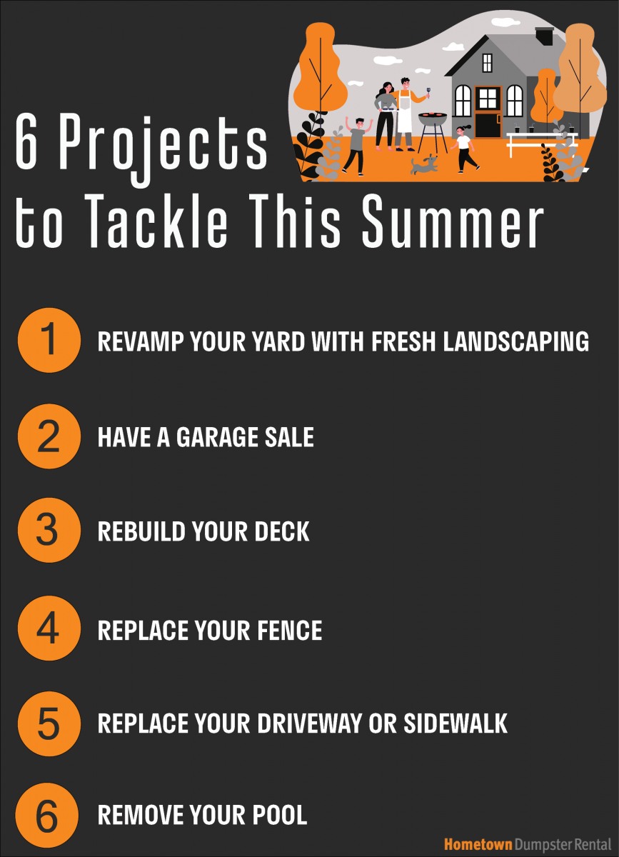 6 projects to tackle this summer infographic