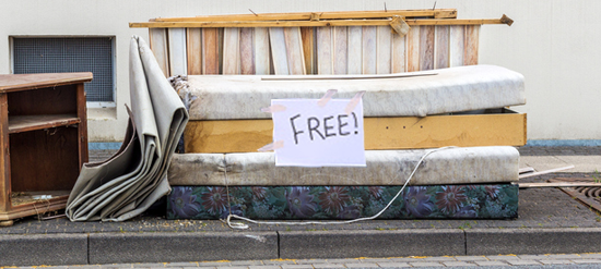 Free mattress left curbside