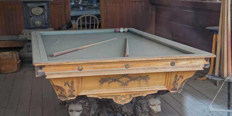 old pool table