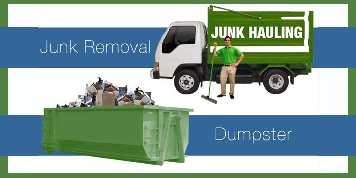 Comparing junk removal service with renting a dumpster