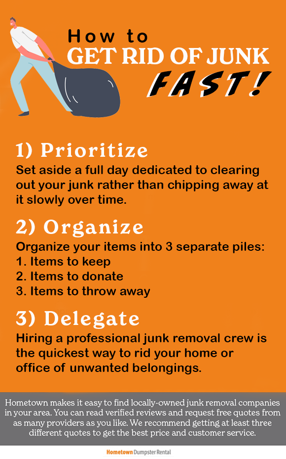 How to Get Rid of Junk Fast Infographic