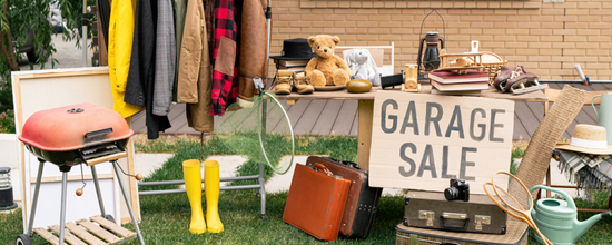 have a garage sale to free up space in your home