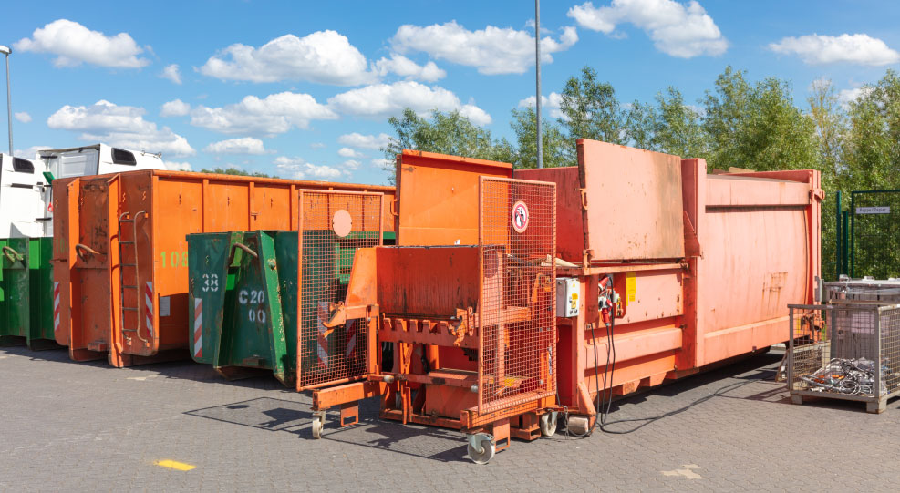 trash compactors and dumpsters