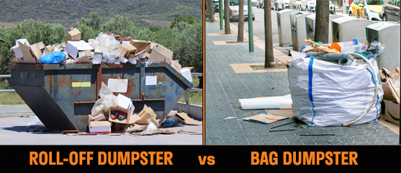 roll-off dumpster vs bag dumpster