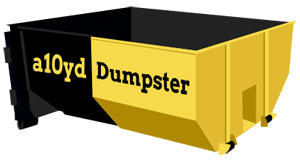 a 10yd Dumpster logo