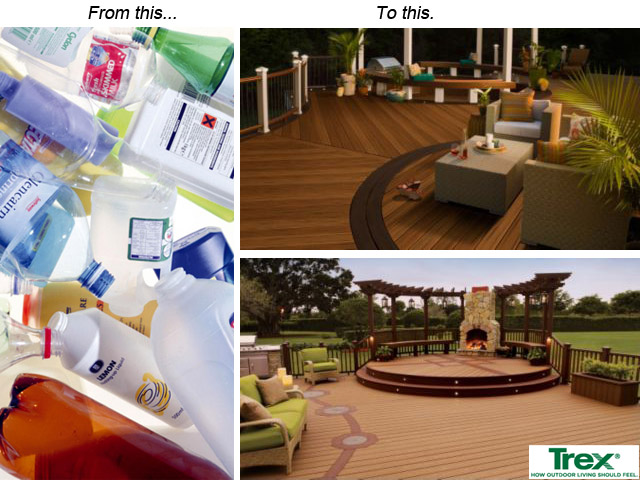 Trex turns plastic into composite decking