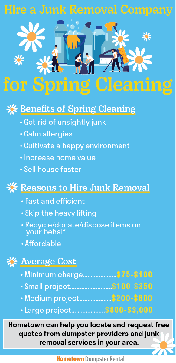 Why you should hire a junk removal company for spring cleaning infographic