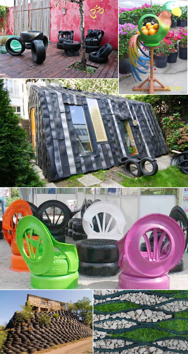recycled tire uses for the garden