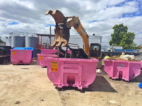 pink dumpster rental milwaukee