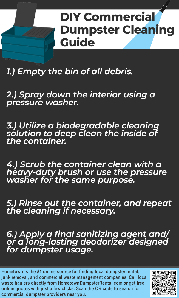 DIY Commercial Dumpster Cleaning Guide Infographic