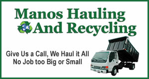 Manos Hauling and Recycling logo