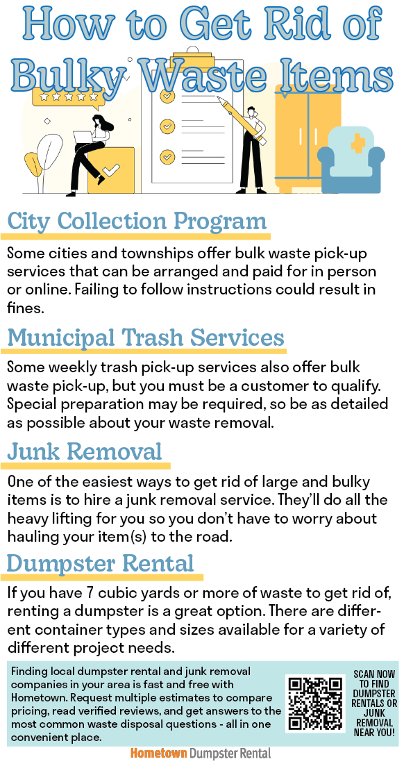 How to Get Rid of Bulky Waste Items Infographic