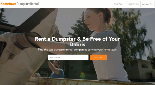 select Junk Removal on Hometown Dumpster Rental