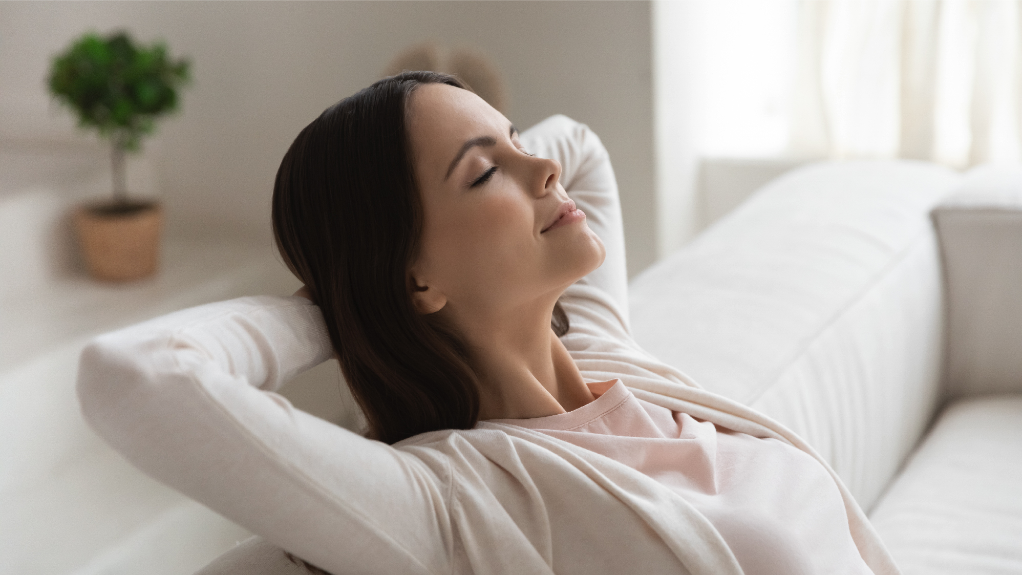 woman enjoying her clean house