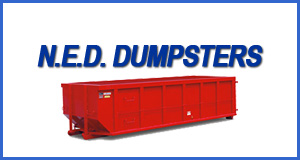 N.E.D. Co Dumpsters logo