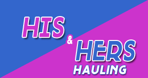 His and Hers Hauling and Trash Removal logo