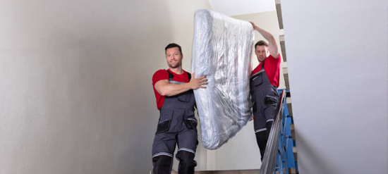 mattress being removed by a junk removal company