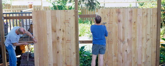 replace your wooden fence during the warmer months