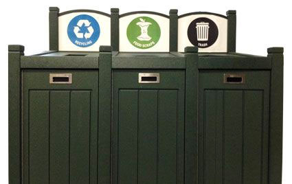 Composting, recycling, and trash containers in Vermont