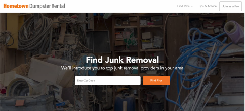 find junk removal services with Hometown