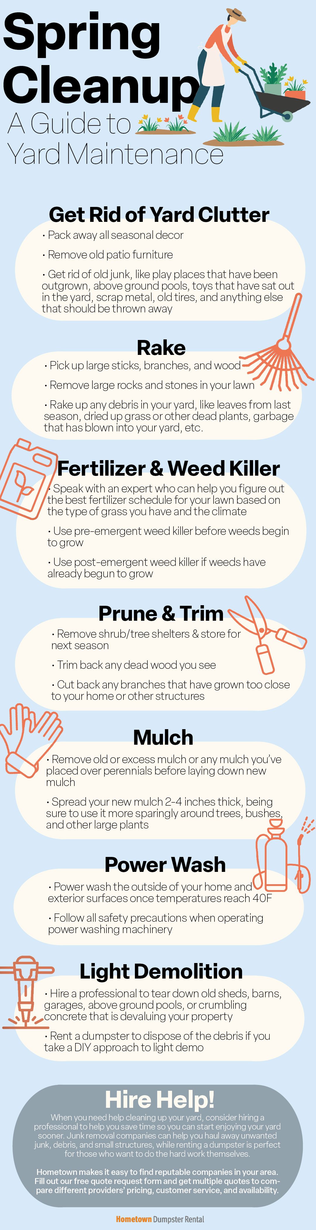 Spring Cleanup: A Guide to Yard Maintenance Infographic